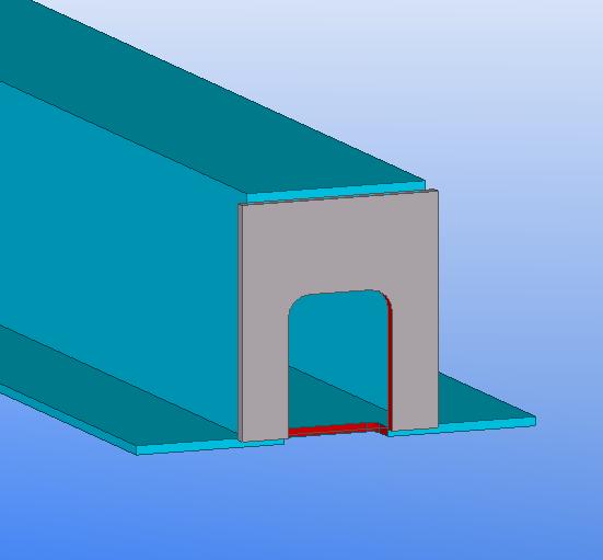 WQ-beam End plates The end plate is dimensioned according to the image An opening is made on the end plate if the