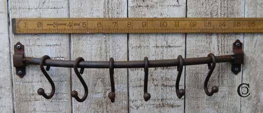 Hook Rail Antique Iron