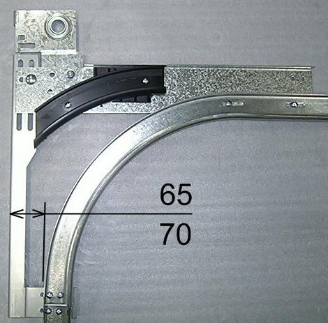 Figure 3 Low Headroom Front Track Assembly (Top Horizontal