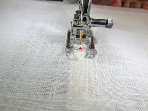 22. Baste along the raw side and bottom edges of the pocket through both layers. Assemble the skirt panels 1.