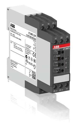 Data sheet Electronic timer CT-MFS.21 Multifunctional with 2 c/o (SPDT) contacts The CT-MFS.21 is a multifunctional electronic timer from the CT-S range.