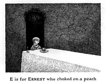 Gorey-telling Grades 6-12 Inspired by Edward Gorey Edward Gorey wrote and illustrated over 100 books, including his abecedarian story The Gashlycrumb Tinies.