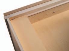 Integrated Back allows the entire cabinet back to become a hanging rail for easy installation, are