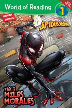 World of Reading: This is Miles Morales A 32-page level 1 early reader retelling the epic origin of the all new Spider-Man, Miles Morales. Include one sheet of stickers!