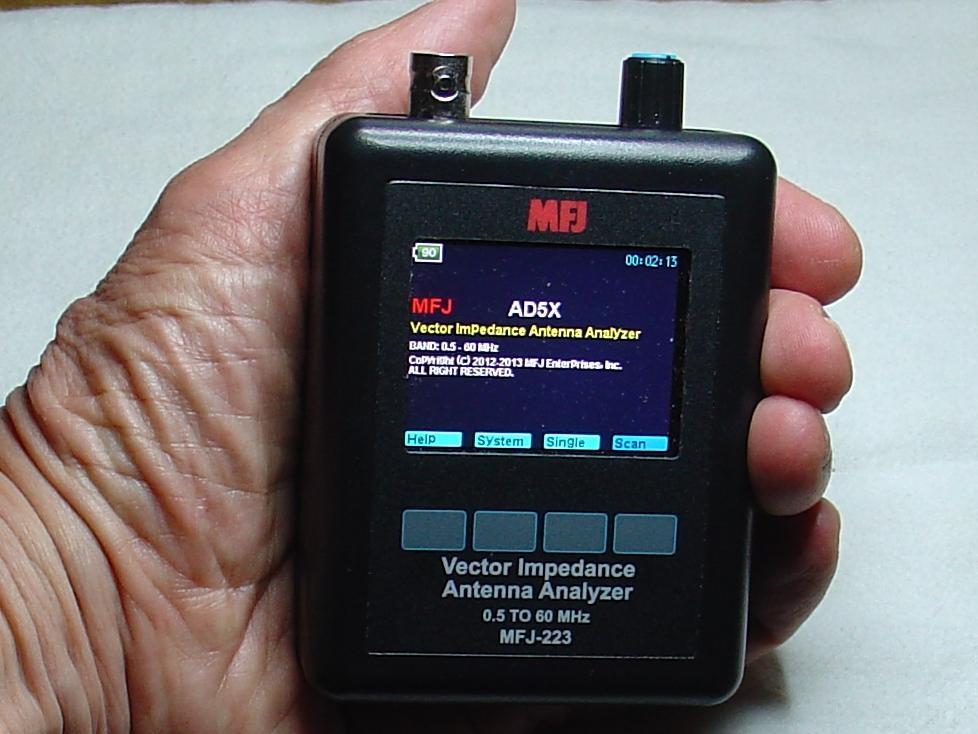 Review: The Vector Impedance Antenna Analyzer Phil Salas AD5X The is MFJ s latest entry in the antenna analyzer market.