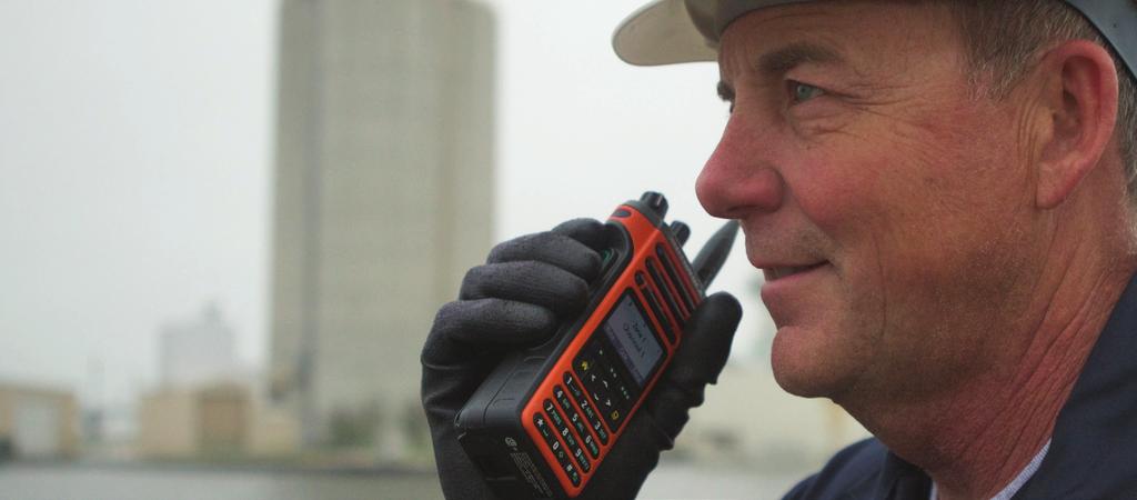 ENSURING SAFE COMMUNICATION, NO MATTER THE ELEMENT APX 4000XH PORTABLE RADIO Mining and Petrochemical personnel are faced with extreme temperatures and challenging conditions in everyday operations