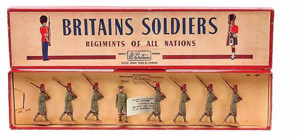 Britains No. 2020: Portuguese East African Native Infantry From Vectis. Recasts Recast of Britains King's African Rifles figure. Casting C-192 from London Bridge Collector Toys.