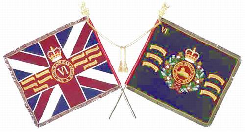 At the time we discussed how the colours did look like, but since then a number of sources have come to my attention, the last one just recently. Regimental Colours - 6 th Bn.