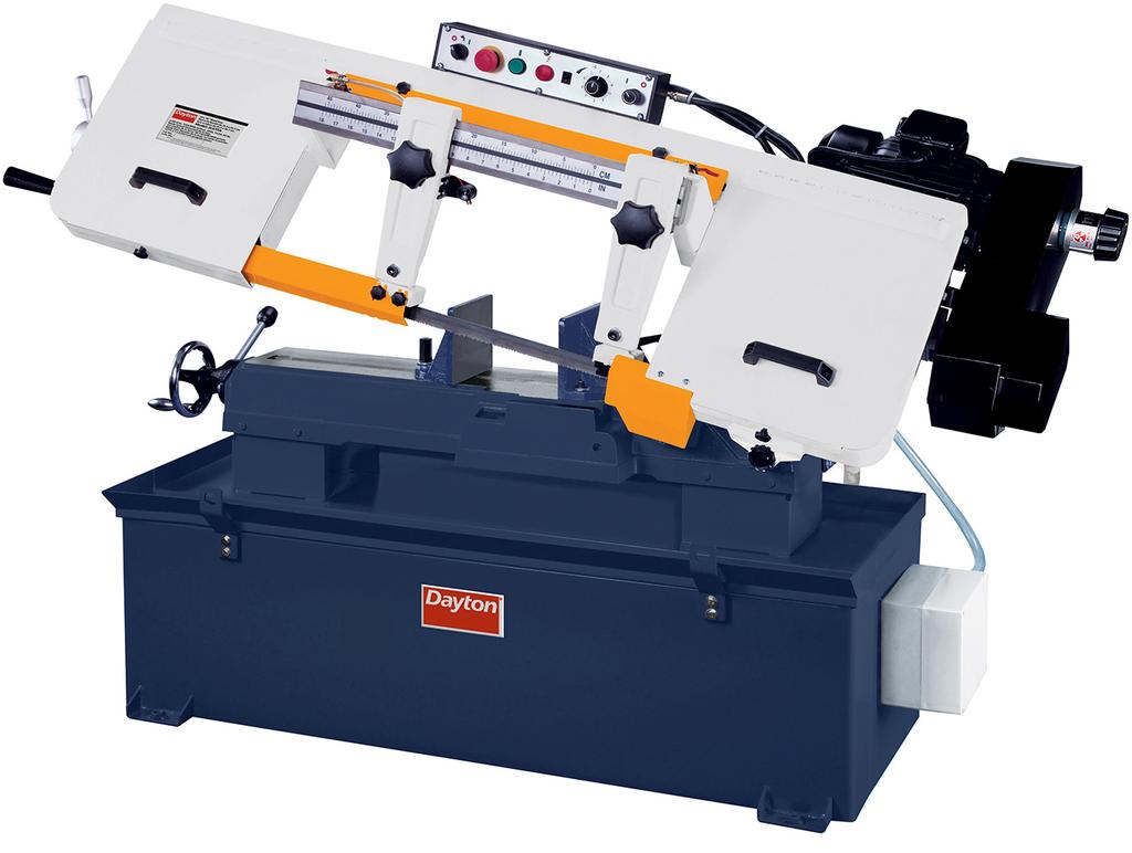 10" X 18" HORIZONTAL BAND SAW Dayon 10" x 18" Horizontal Metal Cutting Band Saw provides speed with quality of cut for fabrication shops, machine shops, maintenance departments and contractors.