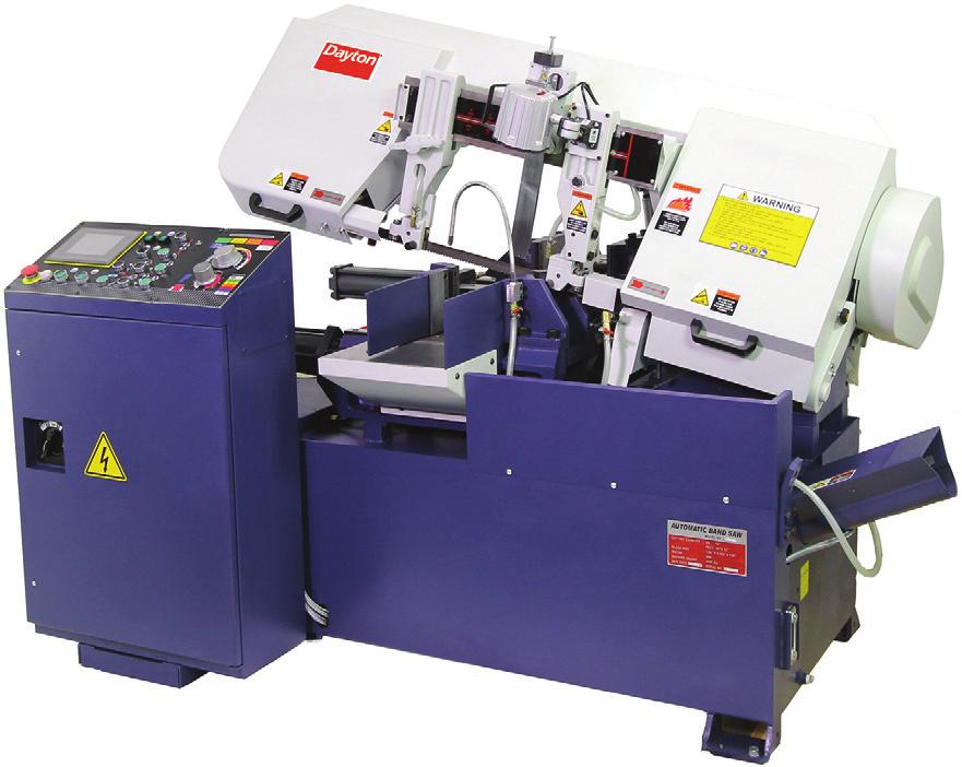 10" AUTOMATIC HORIZONTAL BAND SAW A true production saw built for high to extreme production needs that require high output and heavy duty performance.