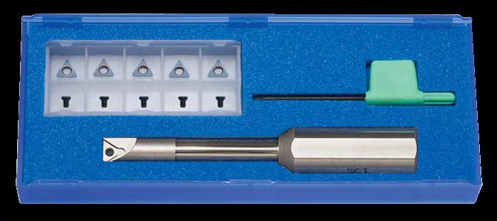 INDEXABLE BORING SCT indexable boring bars consist of micro grain carbide shanks with heat-treated steel heads.
