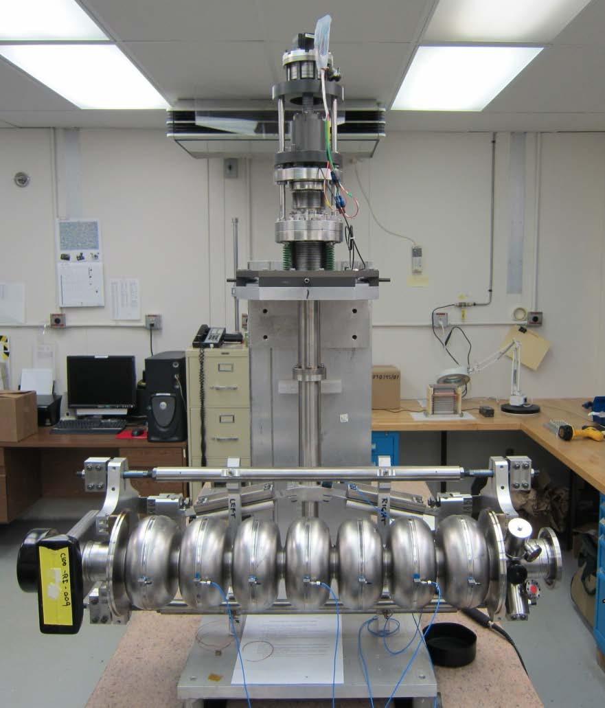 Modal Response Testing A warm cavity was instrumented with 9 triaxial