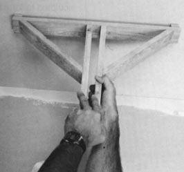 For Ceilings: Use T-braces to hold
