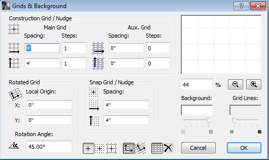 Step 4: Drawing the House Outline Set Up the Grid: By now, you ve probably noticed that there is a predefined grid in the background of your workspace.