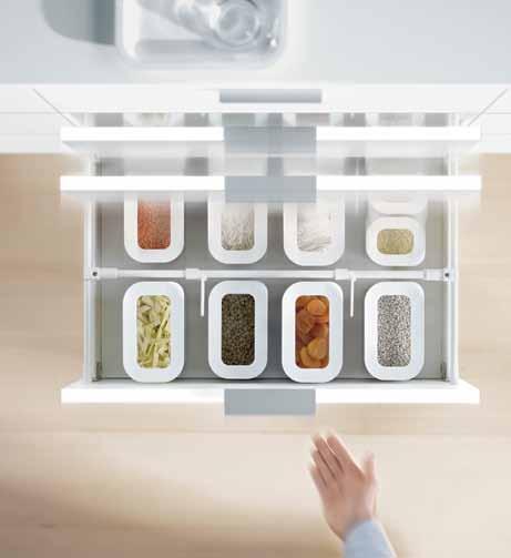BLUMOTION for METABOX METABOX has been the economical steel drawer for kitchens, bathrooms, offices, as well as medical and dental applications for many years.