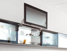 AVENTOS lift system fittings offer the highest quality in addition to their proven stability and elegant design.