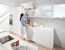 For Blum, workflow, space and motion are the three essential features of a practical kitchen.