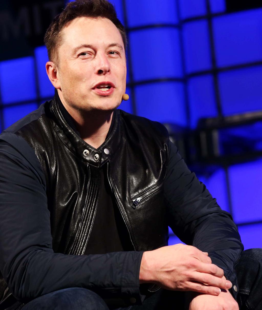 Elon Musk speaking at