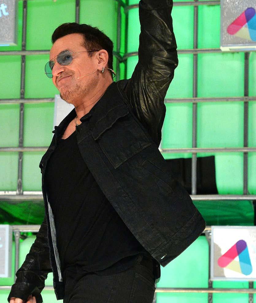 Bono speaking at Web Summit A