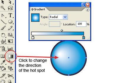 Gradients Part 2 - Graphic Functions Radial Gradient- How to change the hot spot.