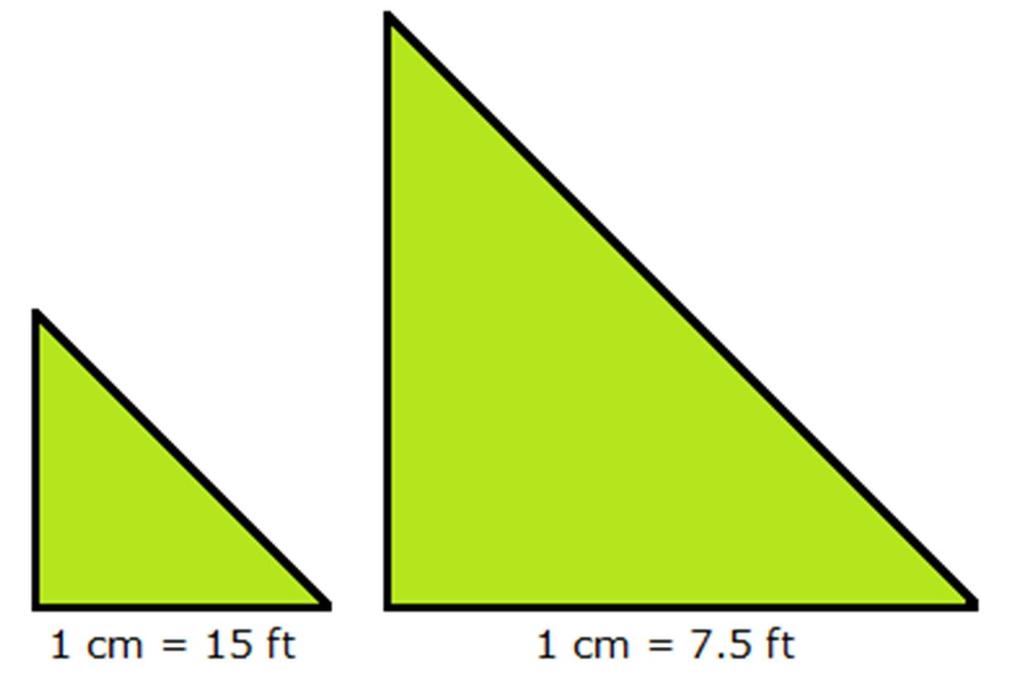 Above are two different models of the same triangular-shaped garden.