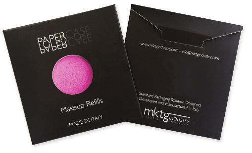 PAPER CASE: FOR MAKEUP REFILLS Available with or without transparent window on the front.