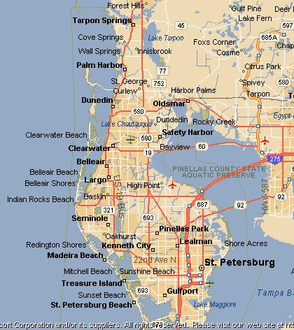 Pinellas County Florida Overview Districts and Action Areas Region
