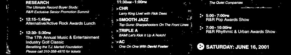 >AC One On One With David Foster : :5-2:45PM Format Award Lunches