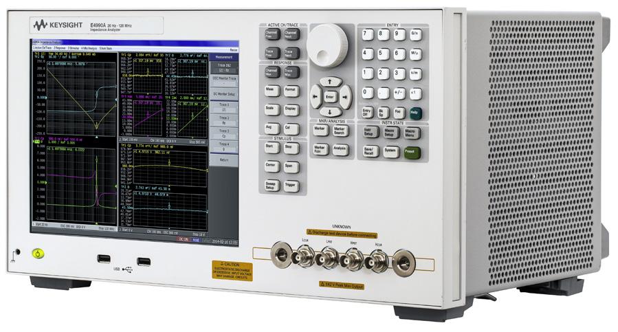 03 Keysight E4990A Impedance Analyzer - Brochure Keysight E4990A Impedance Analyzer The E4990A impedance analyzer has a frequency range of 20 Hz to 120 MHz. The E4990A provides an industry best 0.