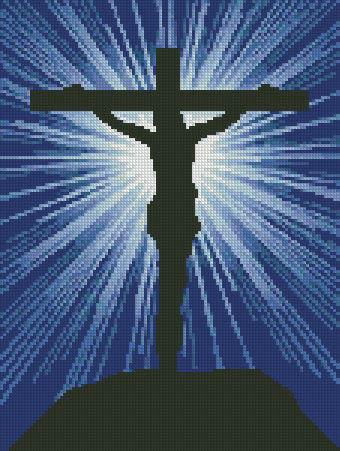 Jesus on Cross 2 This pattern is offered totally free from Christian Cross Stitch. We offer one new free pattern on our website every Friday.