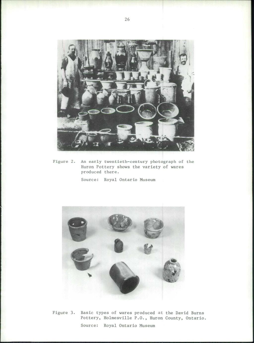 26 Figure 2. An early twentieth-century photograph of the Huron Pottery shows the variety of wares produced there.