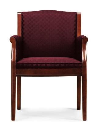 Closed Arm Side Chair W 23 D 24
