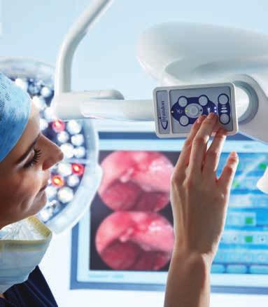 Intuitive Lighting Controls Quasar elite s ergonomic lighting control systems provide clear and intuitive adjustment of all lighting functions by the surgical team.