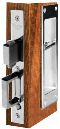 With spring loaded edge pull, MINIMUM DOOR THICKNESS: 1