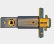 EP002 Entry Pocket Door Lock with Keyway one side; thumb-turn other side and Spring loaded edge pull ; MINIMUM DOOR THICKNESS: 1 3/4 Backset 2 1/2 13.