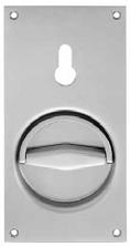81Z; 55 mm backset; Stainless steel Flush lever on plate #51.004 ; Flush Set protrudes from surface door: 1/8 inch;.