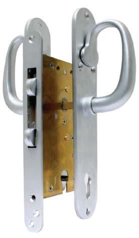 \ Brass Sliding Mortise Lock Sets - 55 mm backset Meets