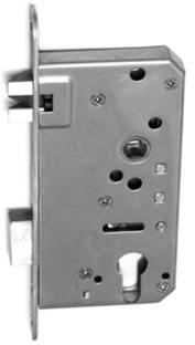 81S Use with Entry Sliding Pocket Door Lock C. spindle hole to C.