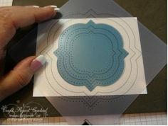 Step 3 Step 4 Take the 4-1/2 x 6-1/4 piece of Island Indigo card stock and place Stampin Dimensionals on the back of it.