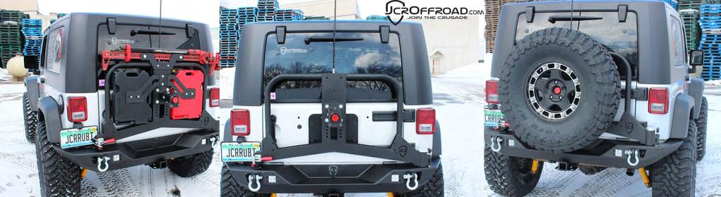 11. Once you have everything onto your tire carrier and in place, go back and tighten up