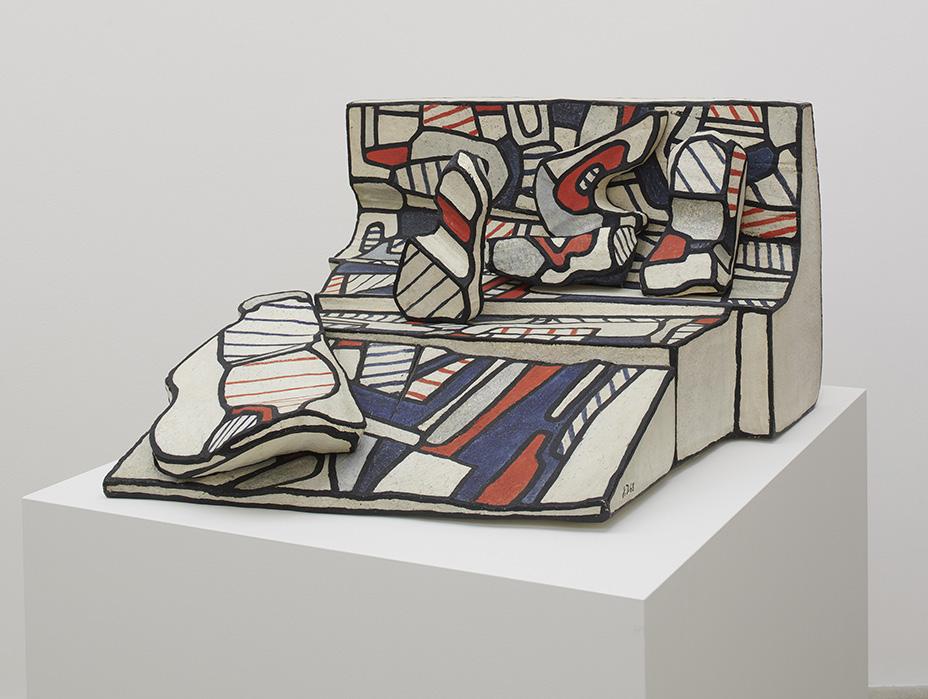 Jean Dubuffet Paysage logologique, 1968 Transfer on polyester 19 1/4 33 1/8 35 3/8 in. 48.
