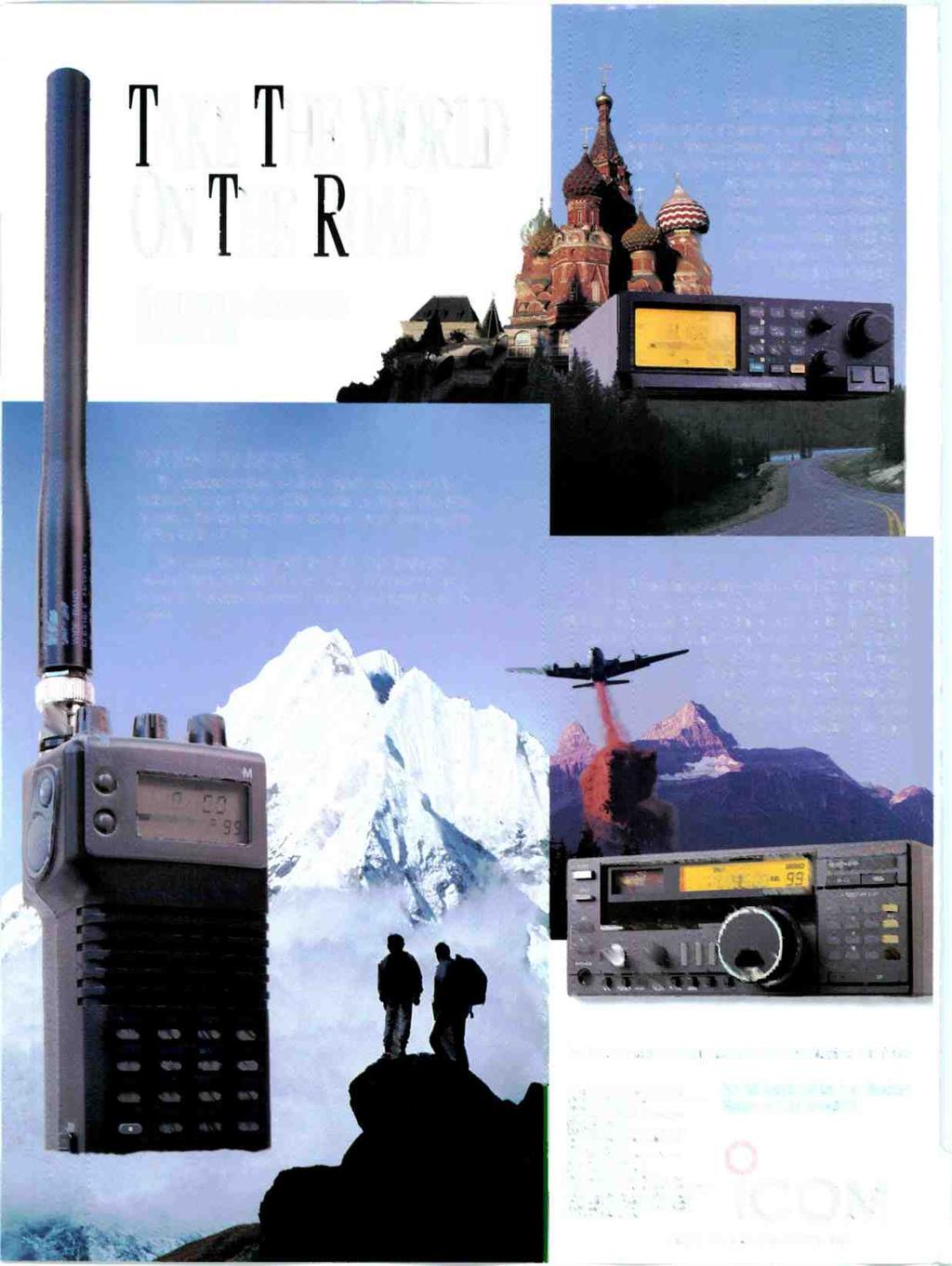 A TAKE THE WORLD O\ THE ROAD WORLDWIDE RECEIVERS FROM ICOM IC -R100 MOBILE.