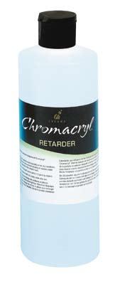 REtarder Chromacryl Retarder has been designed to stop paint drying quickly. If you add about 10% Retarder to your colour by volume, it will slow the drying time of your paint considerably.
