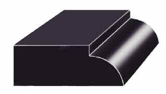 A double bevel edge is included in the linear metre price of a