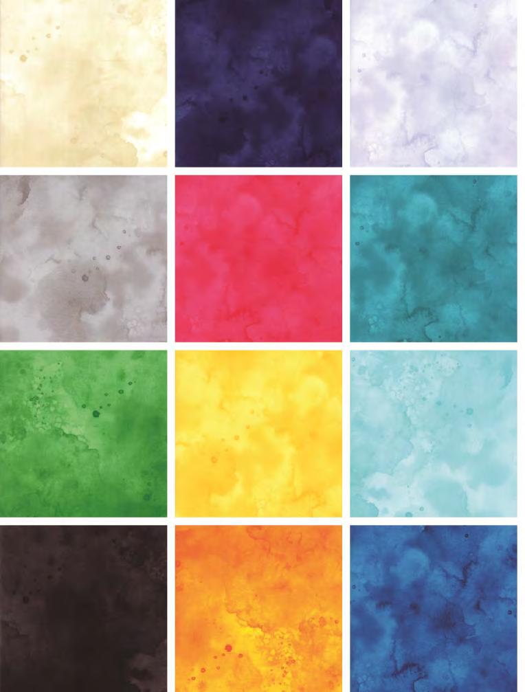This Week s Featured Fabric WATERCOLOR from MODA Watercolor from Moda is a lively blender collection that looks like a watercolor batik but is 100% quilting cotton.