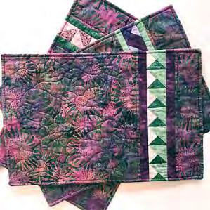 Instructor: Julie Fee: $90 Learn to Paper Piece Strippy Placemats We love the precision you can achieve with paper piecing and it s easy once you know how.
