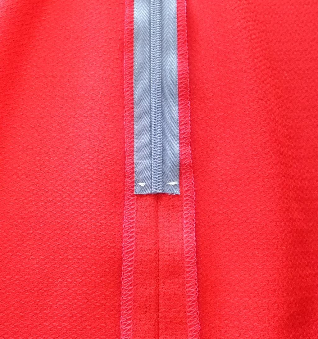 Anchor the Zipper Tape Bar tack the zipper tape to each seam