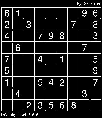 18 The grid must be so completed that every row, column and 3x3 box has every digit from 1 to 9 inclusive Conceptis Sudoku Brazilian guitar virtuoso Yamandu Costa gives unique performance Waves of