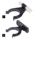21 64 0 64 Universal fixing block, for knocking in, with 2 expanding dowels 6 92 9 x 45 39,5 ø 15 x 13 25 Can additionally be secured with screws Can be removed by pulling out the expanding dowels