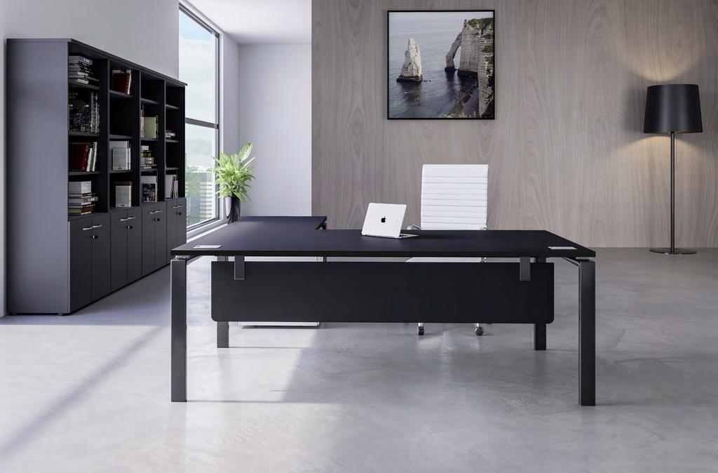 ASTRO DIRECTION SOBRE For an executive range that matches the operator desks, choose the practical and refined lines of the Astro executive desk.